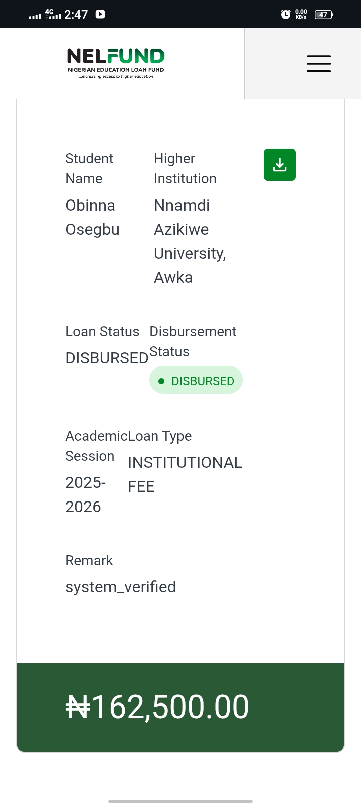 Nelfund school fees loan